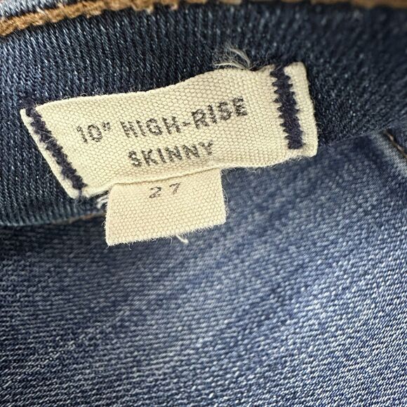 Madewell 10" High Rise Skinny Jeans Womens 27x27 Lyocell Blend Stretch Ankle - Picture 5 of 12